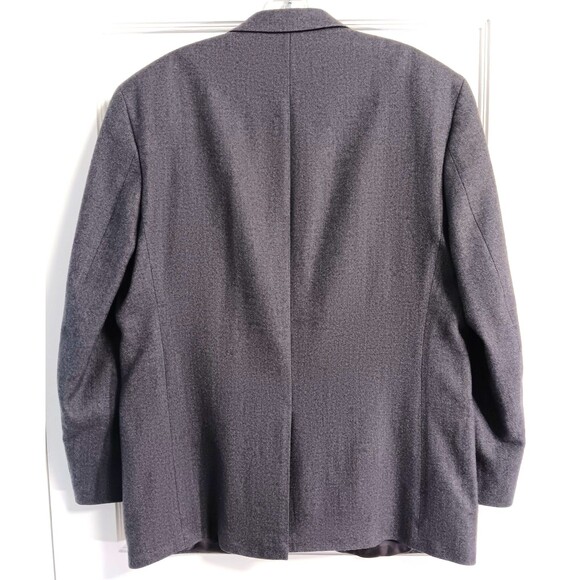 Ralph Lauren Blazer Sport Coat Men 44R Gray 100% Wool Tweed Suit Jacket 2 Button - Picture 4 of 10